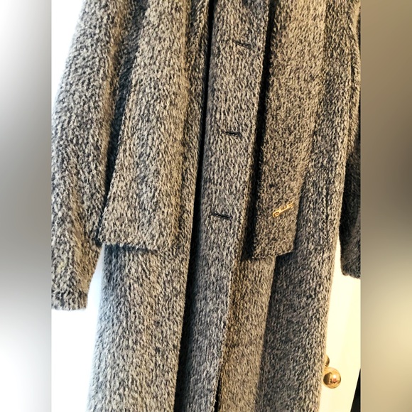 SEARS Vintage heavy Wool coat with scarf M/L - Picture 5 of 13